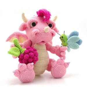 Pink Little Dinosaur Crochet Kit